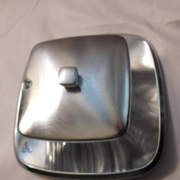 Vintage Demeyere Crystal Glass Sugar Bowl with Lid Belgium - Picture 4 of 14